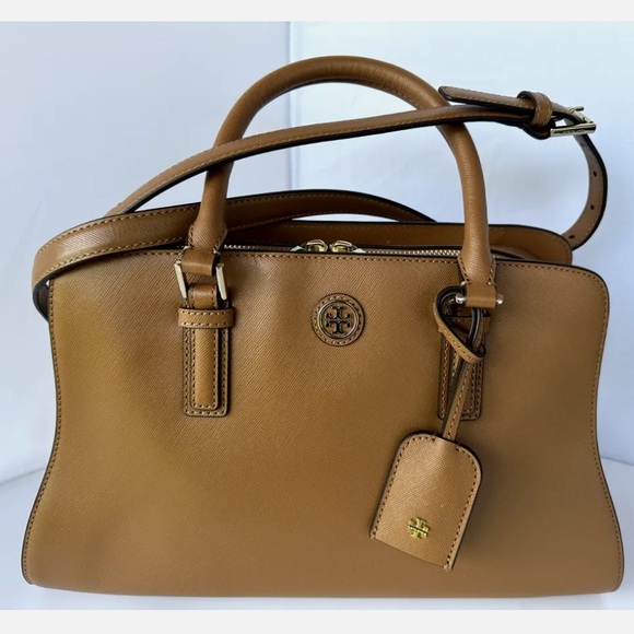 Tory Burch Robinson Curved Satchel - Picture 1 of 14